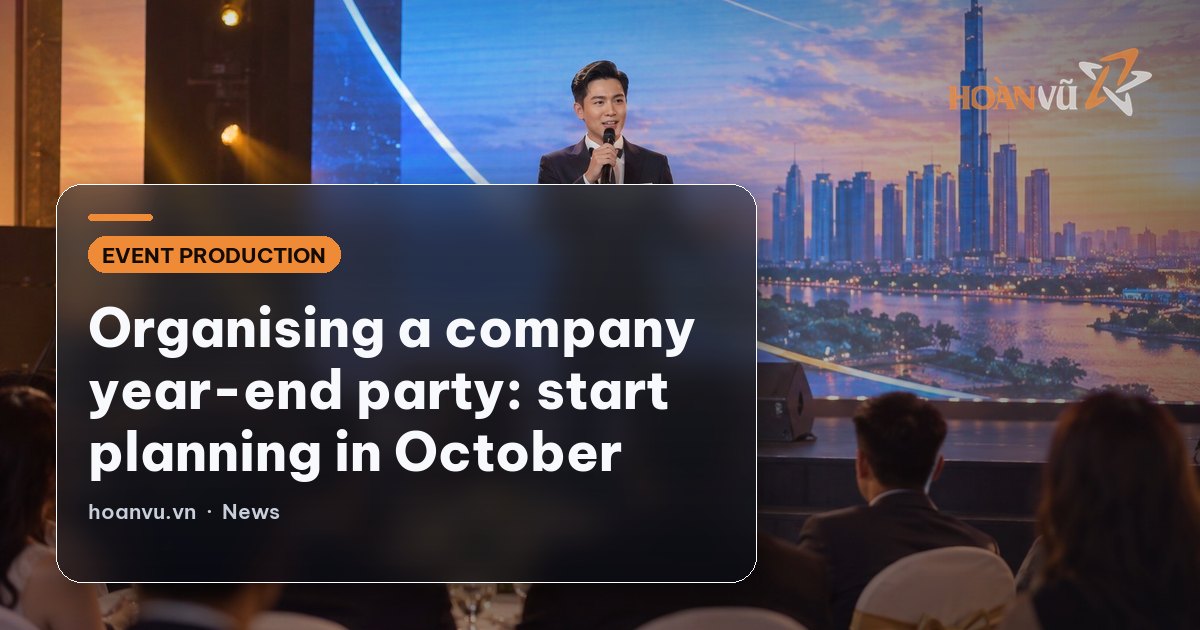 Organising a company year-end party: start planning in October