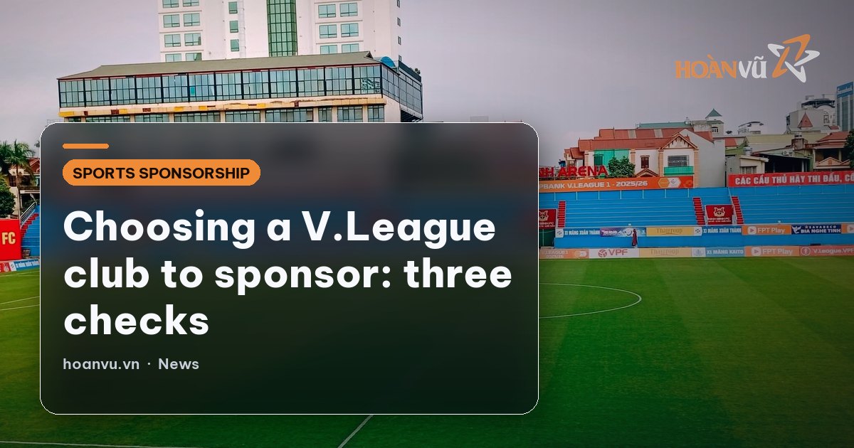 Choosing a V.League club to sponsor: three checks