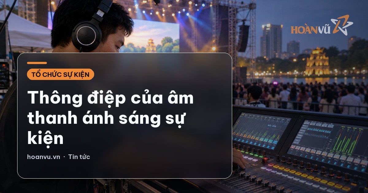 Thông điệp của âm thanh ánh sáng sự kiện