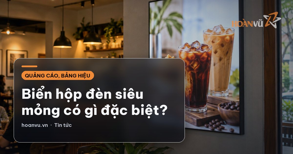 Biển hộp đèn siêu mỏng có gì đặc biệt?
