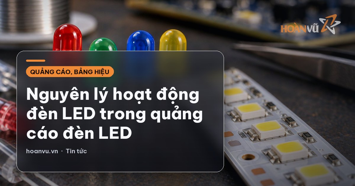 Nguyên lý hoạt động đèn LED trong quảng cáo đèn LED