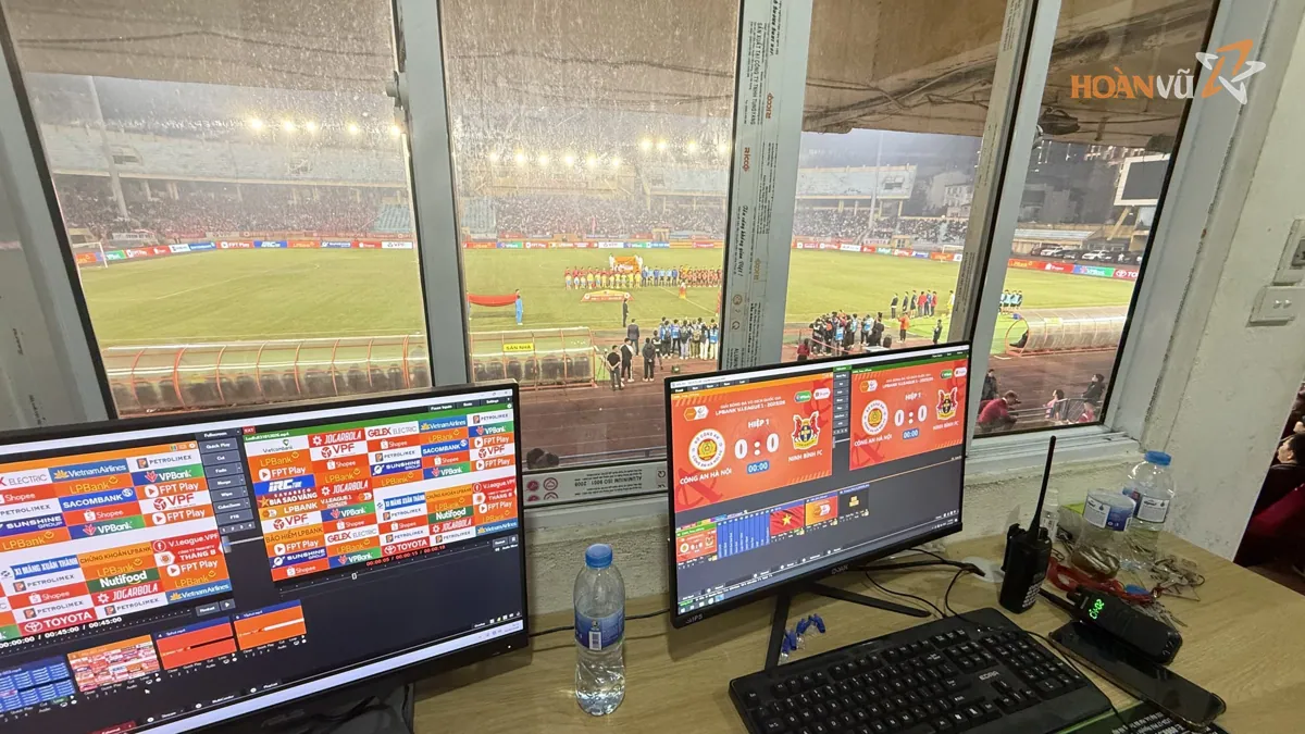 LED control room overlooking Hang Day